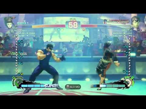 WeirdoNeo (juri) vs JihoSSJ5 (Fei long) - SUPER STREET FIGHTER 4 AE Ver 2012 720P