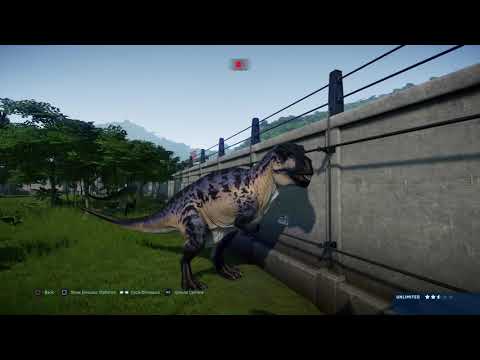 Jurassic World Evolution: Acrocanthosaurus pair vs the Hadrosaurs