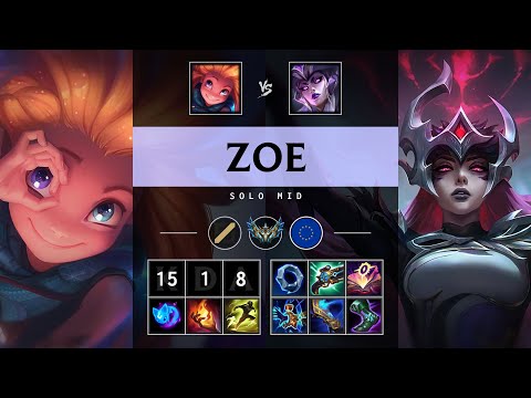 Zoe Mid vs Syndra - EUW Challenger Patch 25.21