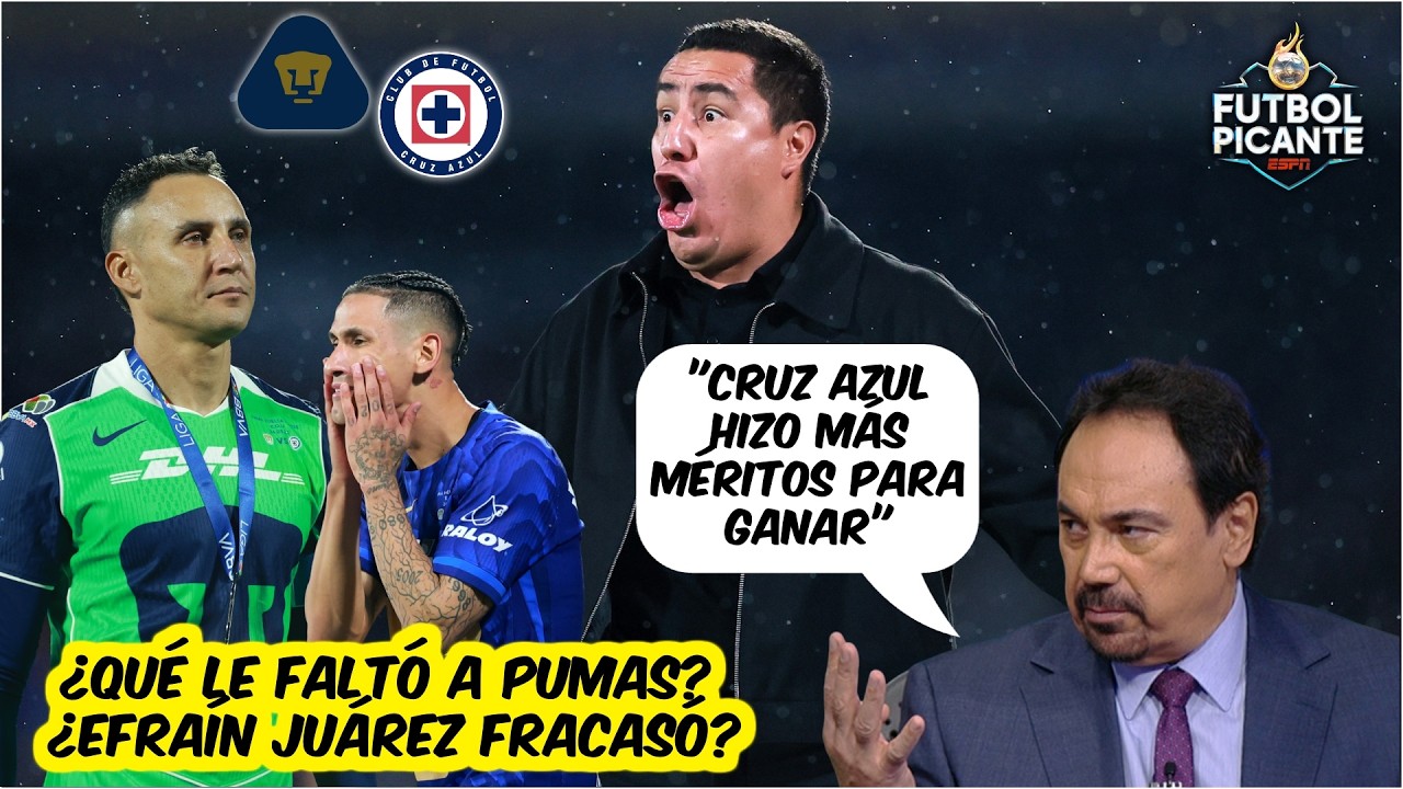 SE REPITE LA HISTORIA. CRUZ AZUL LE ARREBATÓ TÍTULO a PUMAS. Efraín Juárez NO PUDO | Futbol Picante