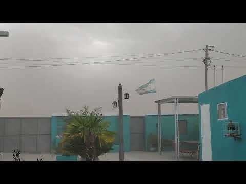 Tormenta de tierra en CHOELE CHOEL RÍO NEGRO 