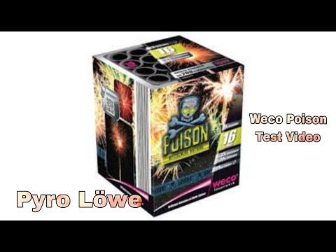 Weco Poison [Artus] an SIlvester | Produkttest Feuerwerksbatterie | Pyro Löwe