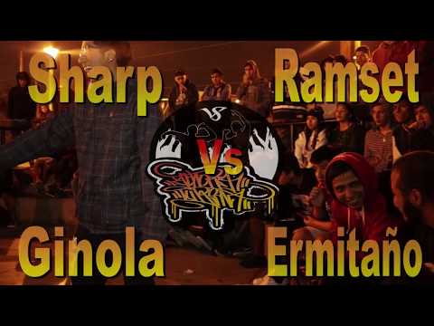 Ginola vs Ramset vs Sharp vs Ermitaño - Audicion Achora tu Rima
