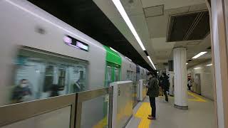 大阪メトロ中央線　森ノ宮駅　夢洲行き一番列車