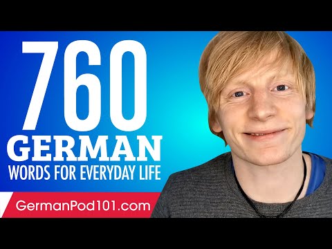 760 German Words for Everyday Life - Basic Vocabulary #38