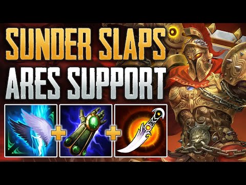 SLAPPING WITH SUNDER! Ares Support Gameplay (SMITE Conquest A-Z)