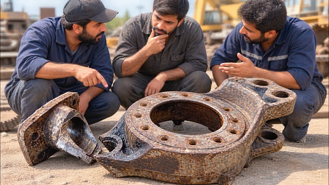Unbelievable Repair! Desi Mechanics Revive a Heavily Damaged Machine Part