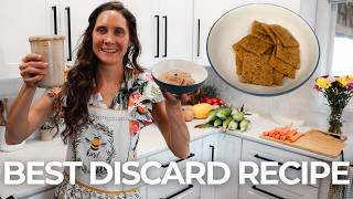 How to make sourdough discard crackers: zero waste recipe
