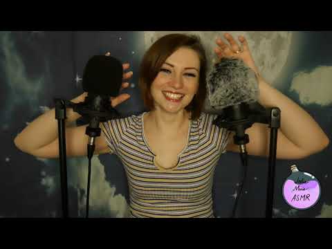 ASMR -Two at a Time| Tender Stroking|Mic Scratching|Mouth sounds