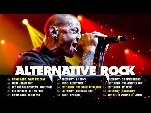 Linkin Park, Led Zeppelin, Red Hot Chili Peppers, Green Day, Muse🔥Alternative Rock 90s 2000s Hits �