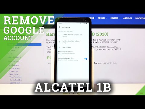 How to Log Out From Gmail Account on ALCATEL 1B 2020 – Manage Google Accounts