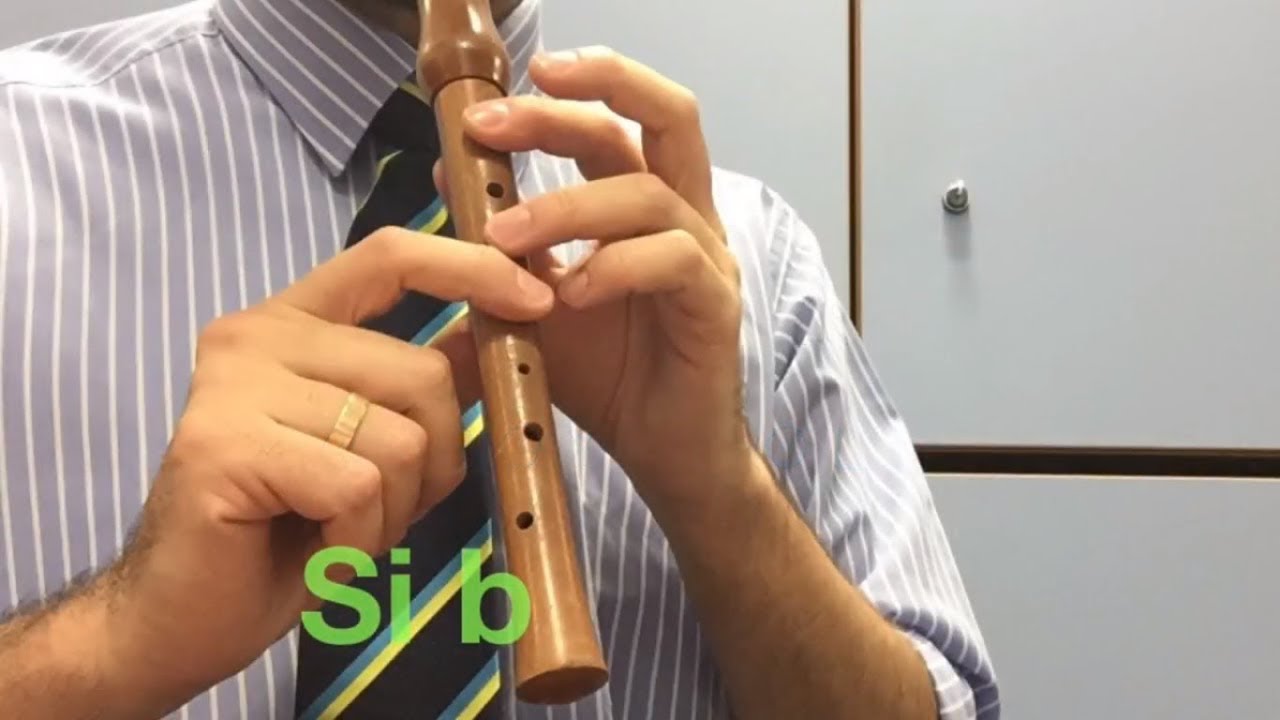 Notas de la flauta - Si b