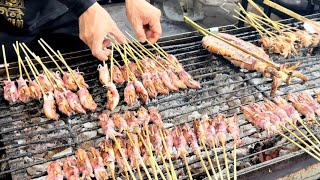 Grilled squid: This Was Unexpected!! Cambodian street food