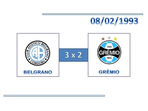 GOLS: Belgrano 3 x 2 Grêmio - 08/02/1993 - Copa Desafio de Córdoba