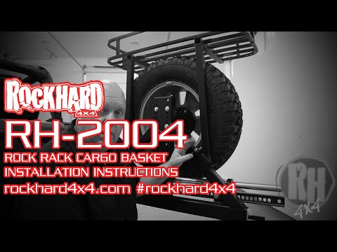 RH-2004 – Rear Bumper Rock Rack Cargo Basket – Install Instructions Video by Rock Hard 4x4