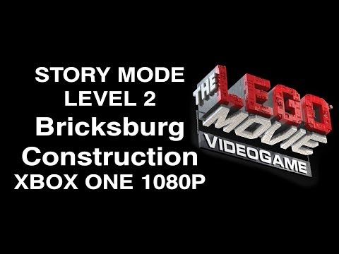 The LEGO Movie Videogame Bricksburg Construction Level 2 Story Mode XBOX ONE 1080P