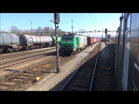 IR36 fährt durch den RB Muttenz nach Basel SBB!