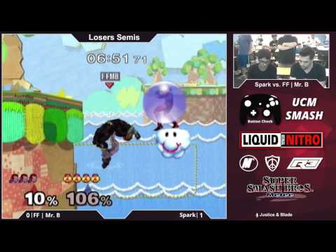 Mr. B (Gannondorf) vs. Spark (Sheik) - Button Check - Melee
