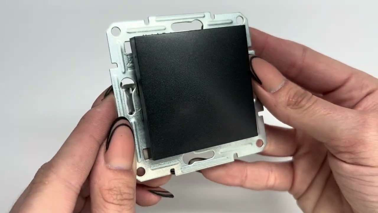 Вимикач прохідний одноклавішний SCHNEIDER Asfora антрацит EPH0400171