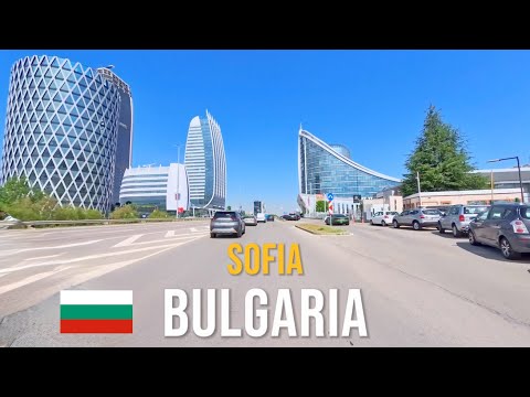 Driving in Bulgaria 🇧🇬 through Sofia – A Scenic Capital City Tour Featuring Landmarks in June 2025