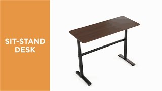 Affordable Manual Sit-Stand Desk-N03-22D-B