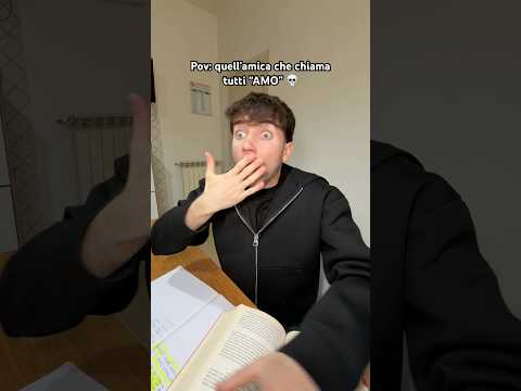 Sono io🤦🏼 Se mi incontrate per strada sappiate che vi chiameró tutti “AMO”😂 Chi come me?😭