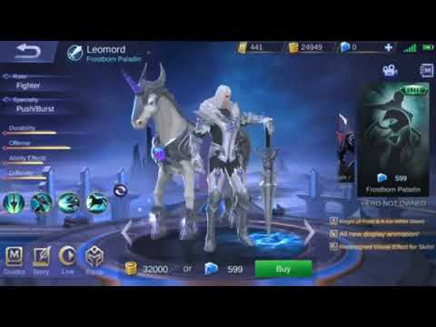 New Leomord Skin Frostborn Paladin