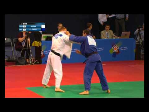 Дзюдо Открытый кубок Европы 2015 Burns Great Britain vs Clerget France