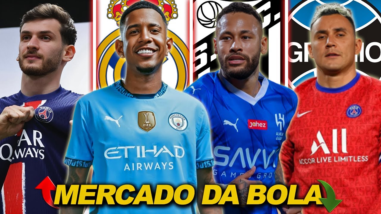 🔥 MERCADO DA BOLA | PSG anuncia Kvaratskehlia, Real Madrid negocia com Savinho, Neymar no Santos E+!