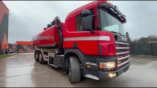 Scania P124 KORP&SON / TANK 8000 l / VACUUM Wittig RFW260 / PRESSURE Uraca DK716  140 bar / 400 l/min 309kW thumbnail