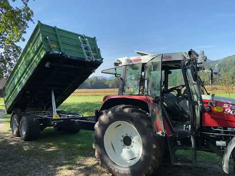 Steyr 9086 mit Brantner TA 16045 XXL Kipper