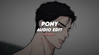 pony - ginuwine | edit audio