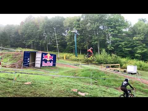Last jump at Snowshoe downhill