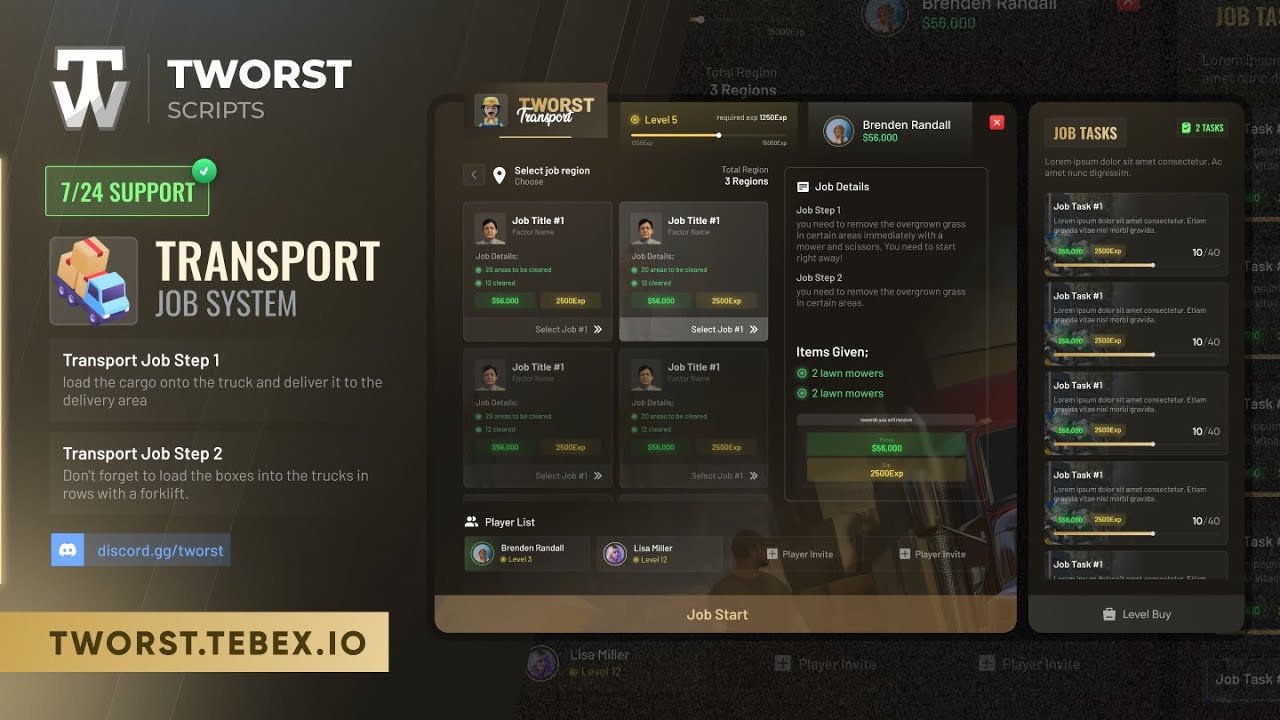 [3-in-One Job Bundle (3 Multiplayer Job)] ESCROW 20% video 1