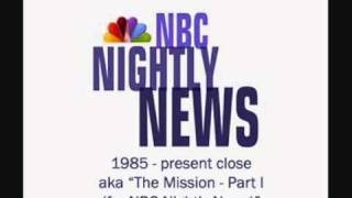 NBC Nightly News theme music close - aka The Mission Part I by John Williams