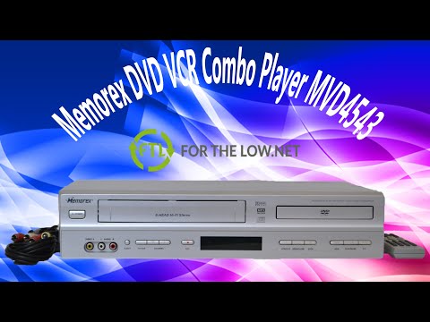 Memorex DVD VCR Combo Player VHS Recorder MVD4543 2-in-1 Product Demonstration