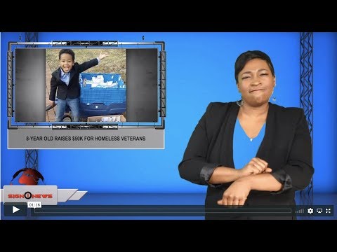 8-year old raises $50k for homeless veterans (ASL - 11.18.19)