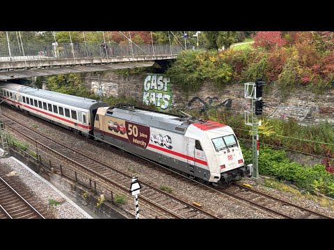 101 110 DB schiebt IC 2374 nach Westerland Sylt in Stuttgart Nordbahnhof Trainspotting Wilde 13 IC1