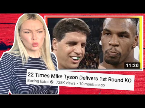 New Zealand Girl Reacts to 22 TIMES MIKE TYSON DELIVERS FIRST ROUND KO!!