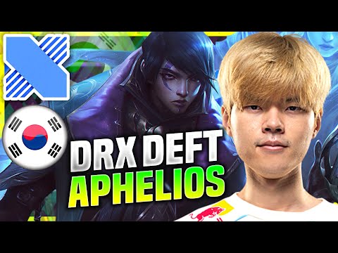 DEFT IS SO GOOD WITH APHELIOS! - DRX Deft Plays Aphelios ADC vs Ezreal! | KR SoloQ Patch 10.22