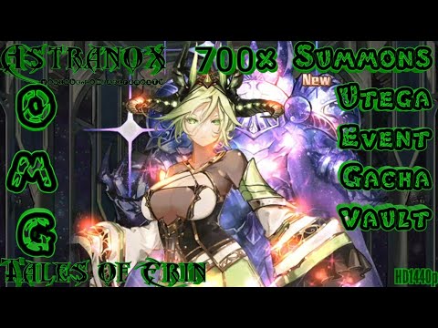 TALES OF ERIN Summon Utega Event Gacha Vault - 700 Summons in the Restored Vault - Free 5* Hero F2P