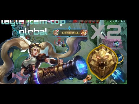 Layla x2 triple kill |layla item top global with samurai