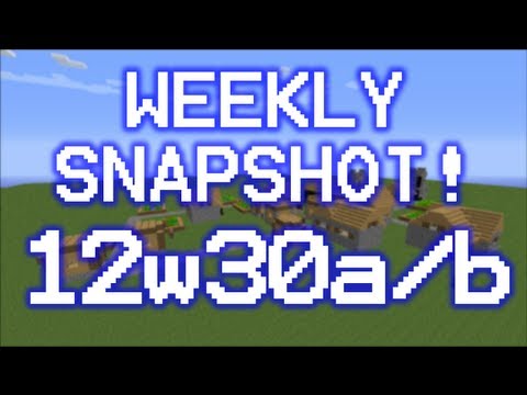 Minecraft Snapshot - 12w30b - "BUG FIXES + RELEASE NEWS" (M040)