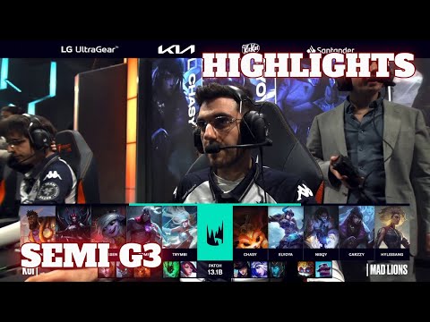 KOI vs MAD - Game 3 Highlights | Semi Final LEC Winter 2023 Playoffs | Mad Lions vs KOI G3