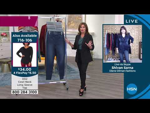 DG2 by Diane Gilman FLEXstretch Denim 5Pocket Jegging  B...