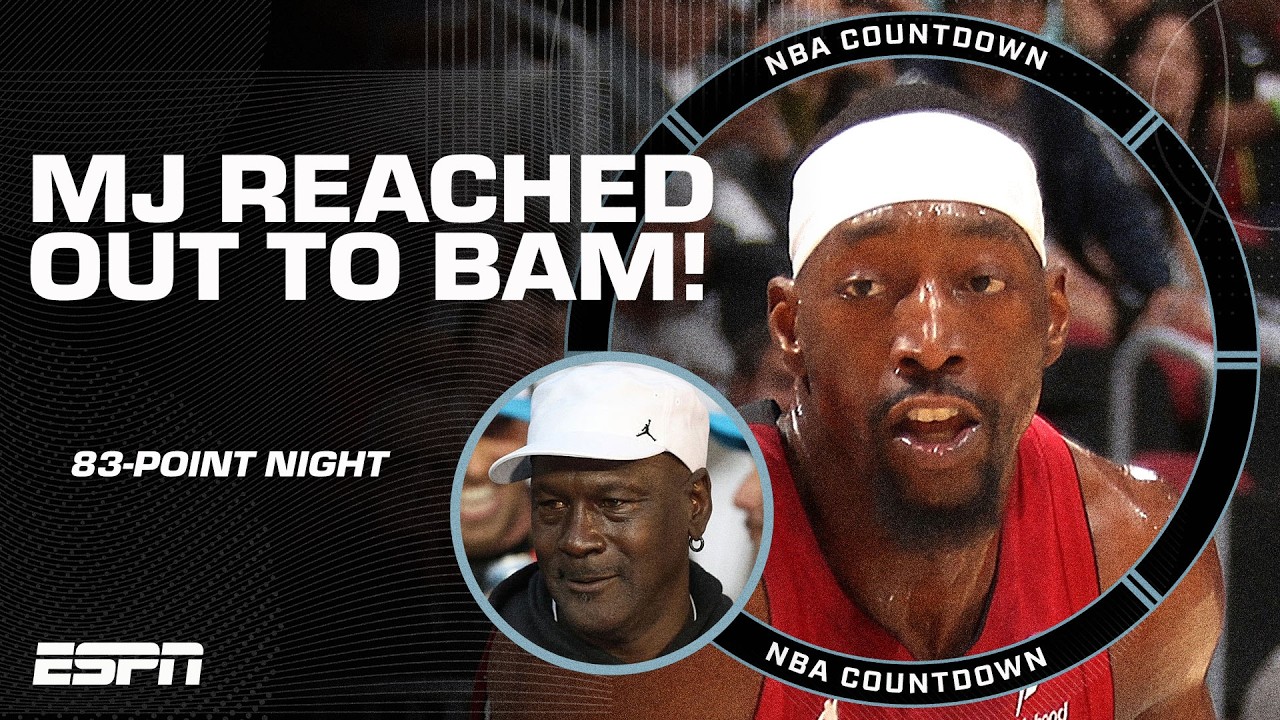 Michael Jordan congratulated Bam Adebayo on his 83-PT night 🤯 | NBA Countdown