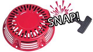 How To Repair a Snapped Pull Cord - Honda, Loncin, Briggs & Stratton Recoil Engines | AC Tech Help |
