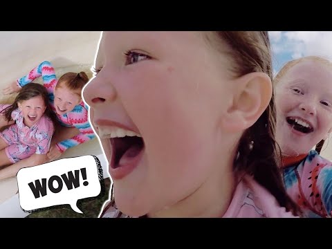 GIANT WATER SLIDES IN THE MIDDLE OF A LAKE! EUROPE ROAD TRIP DAY 25!