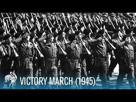 Victory March Of The 51st Highland Division (1945) | British Pathé