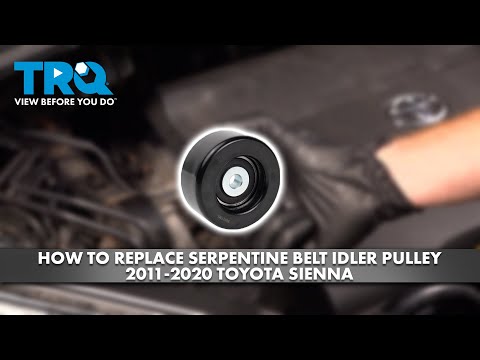 How to Replace Serpentine Belt Idler Pulley 2011-2020 Toyota Sienna 3.5L V6